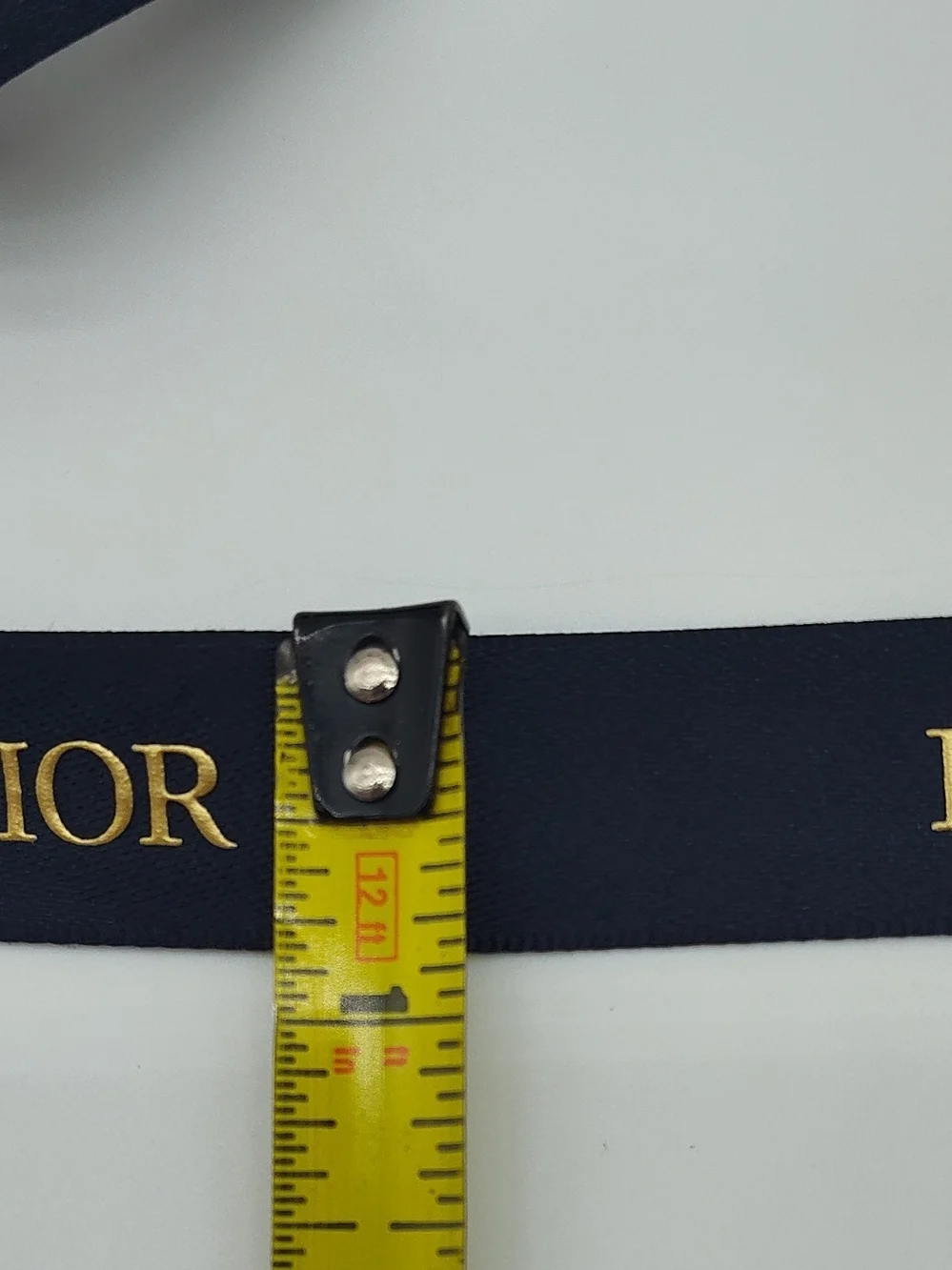 DIOR Navy Gold Logo Ribbon 100 Yard FULL ROLL Luxury Gift Wrap NIP NWT